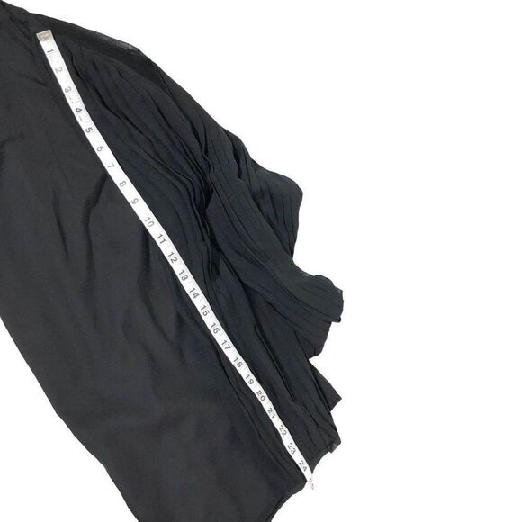 CW Classics Women's Pullover Semi Sheer Balloon Long Pleated Sleeves Blouse Size - Picture 5 of 16